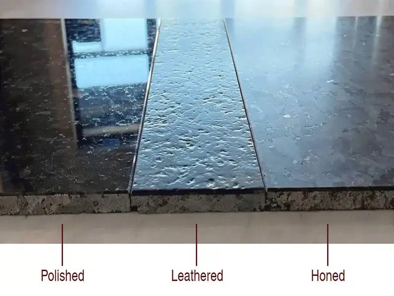 Honed Finish Granite Polished Leathered honed granite